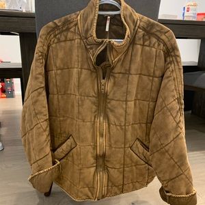 Free People Dolman Quilted jacket in Toasted Coconut